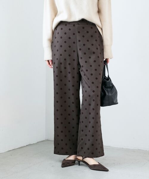le.coeur blanc / ルクールブラン その他パンツ | 《手洗い可能》ドットワイドパンツ | 詳細7
