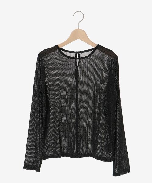 le.coeur blanc / ルクールブラン カットソー | シアーラメフロッキードットプルオーバー | 詳細12