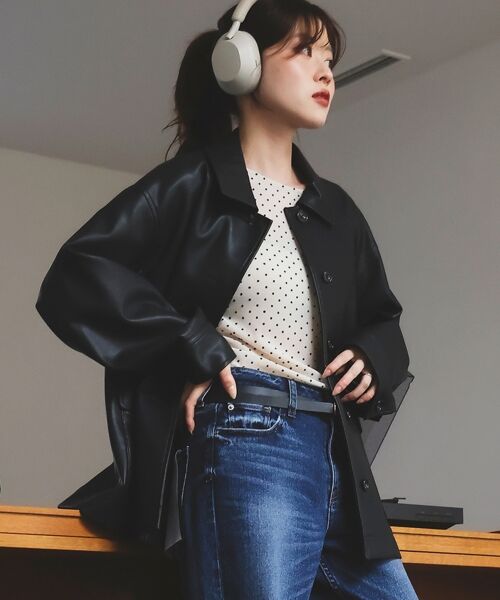 le.coeur blanc / ルクールブラン カットソー | シアーラメフロッキードットプルオーバー | 詳細2