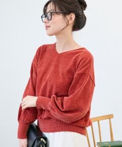 le.coeur blanc / ルクールブラン ニット・セーター | モールヤーンVネックプルオーバー