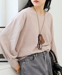 le.coeur blanc / ルクールブラン ニット・セーター | モールヤーンVネックプルオーバー