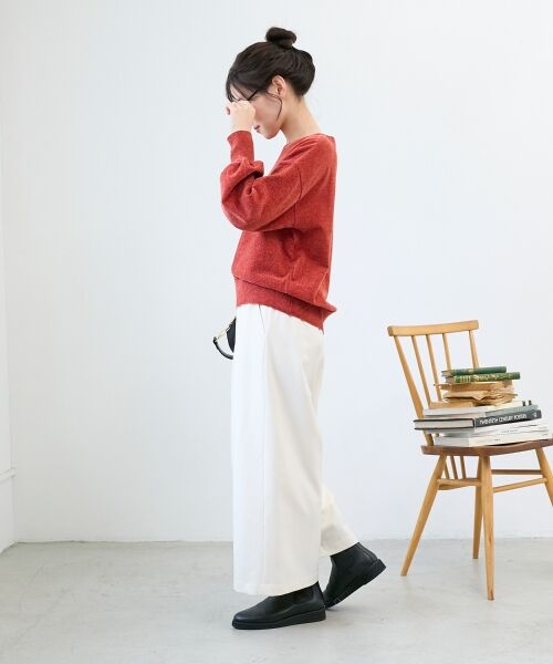 le.coeur blanc / ルクールブラン ニット・セーター | モールヤーンVネックプルオーバー | 詳細25