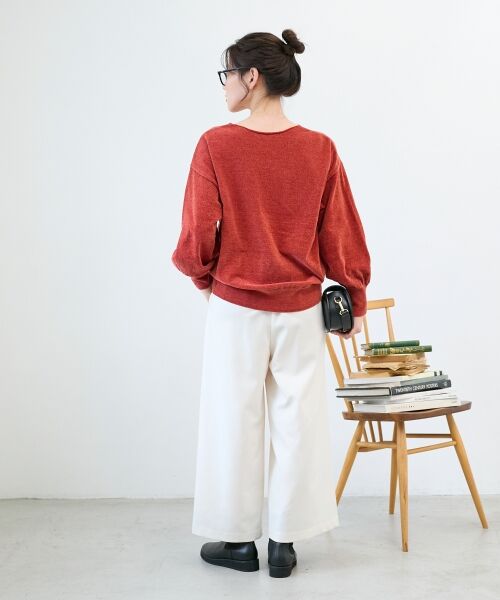 le.coeur blanc / ルクールブラン ニット・セーター | モールヤーンVネックプルオーバー | 詳細26