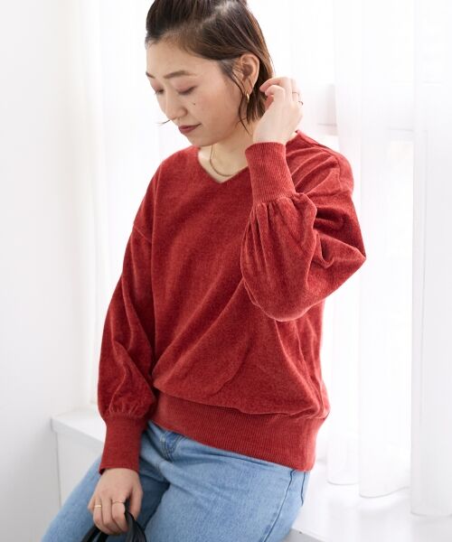 le.coeur blanc / ルクールブラン ニット・セーター | モールヤーンVネックプルオーバー | 詳細30