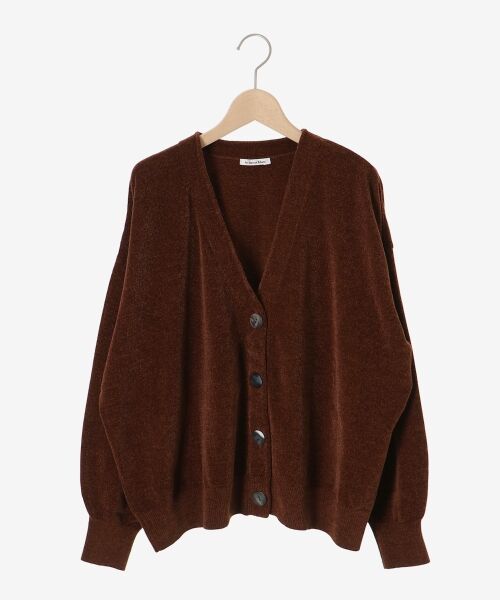 le.coeur blanc / ルクールブラン カーディガン・ボレロ | モールヤーンVネックカーディガン | 詳細11