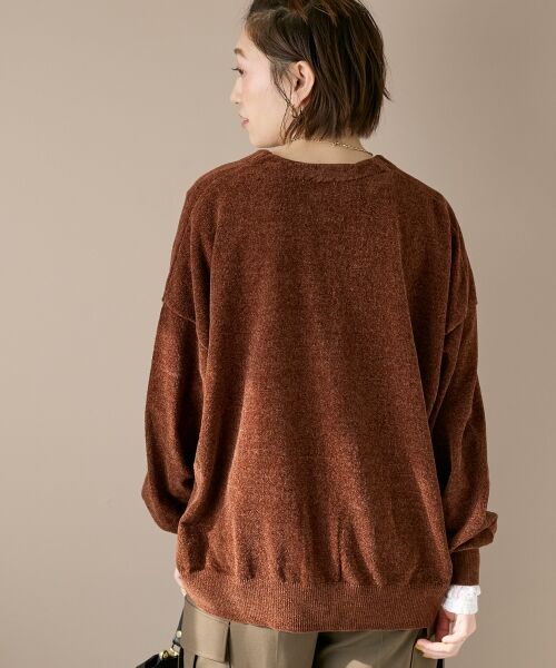 le.coeur blanc / ルクールブラン カーディガン・ボレロ | モールヤーンVネックカーディガン | 詳細16