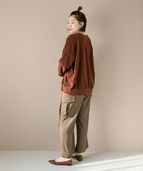 le.coeur blanc / ルクールブラン カーディガン・ボレロ | モールヤーンVネックカーディガン | 詳細21