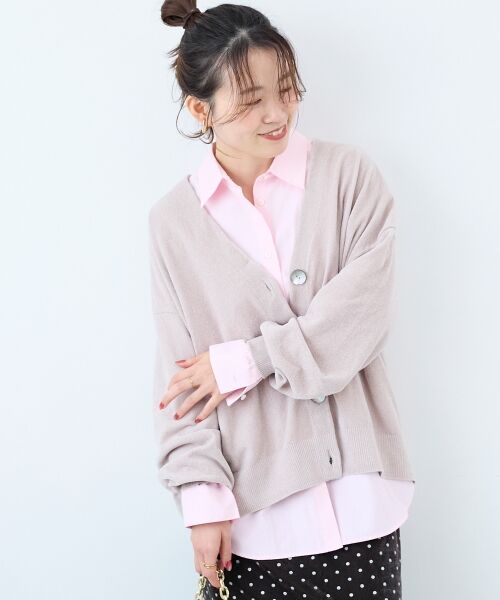 le.coeur blanc / ルクールブラン カーディガン・ボレロ | モールヤーンVネックカーディガン | 詳細24