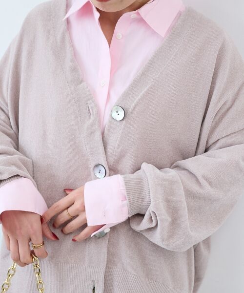 le.coeur blanc / ルクールブラン カーディガン・ボレロ | モールヤーンVネックカーディガン | 詳細27