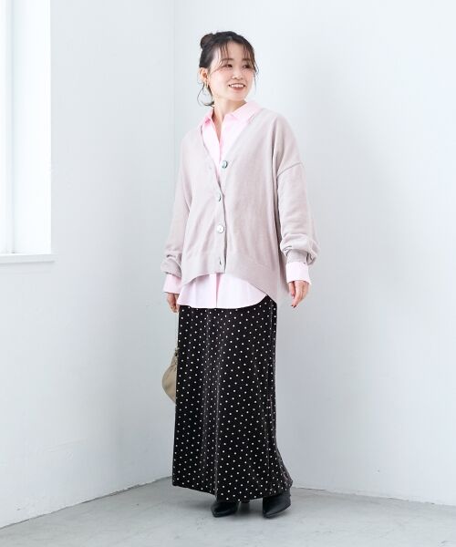 le.coeur blanc / ルクールブラン カーディガン・ボレロ | モールヤーンVネックカーディガン | 詳細30