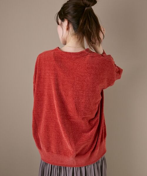 le.coeur blanc / ルクールブラン カーディガン・ボレロ | モールヤーンVネックカーディガン | 詳細4