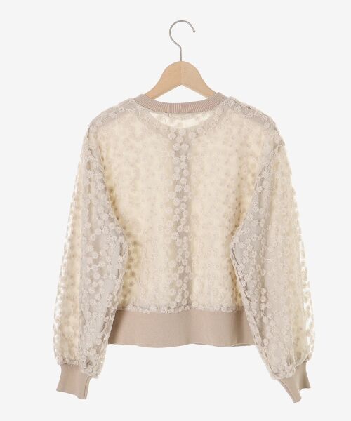 le.coeur blanc / ルクールブラン カーディガン・ボレロ | フラワーレース刺繍ニットカーディガン | 詳細30