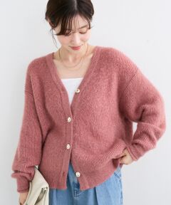 le.coeur blanc / ルクールブラン カーディガン・ボレロ | 《手洗い可能》ラメシャギーニットカーデ