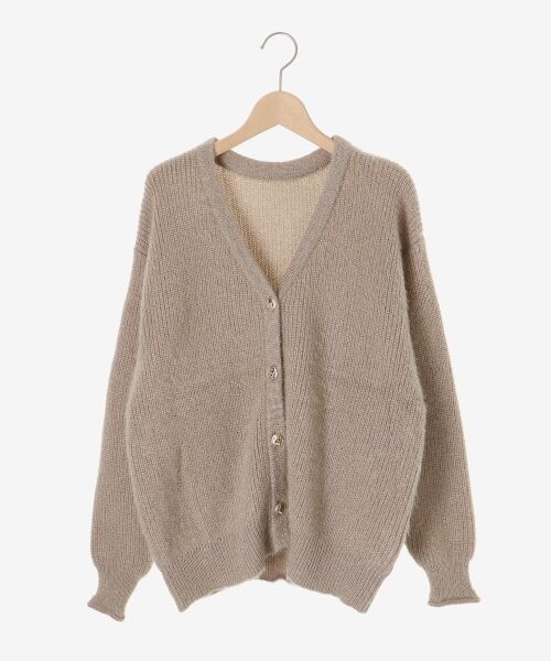 le.coeur blanc / ルクールブラン カーディガン・ボレロ | 《手洗い可能》ラメシャギーニットカーデ | 詳細1