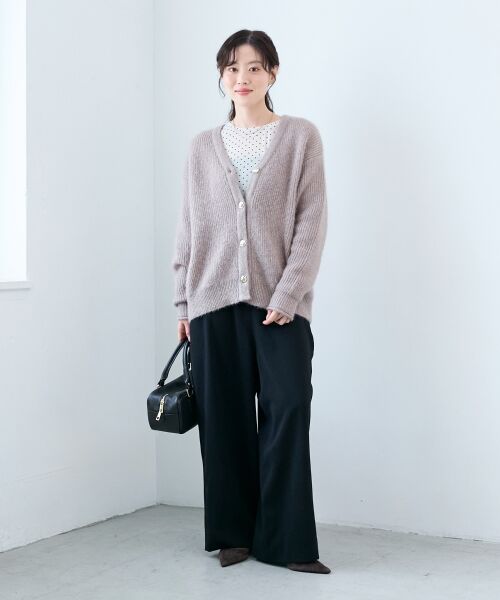 le.coeur blanc / ルクールブラン カーディガン・ボレロ | 《手洗い可能》ラメシャギーニットカーデ | 詳細13