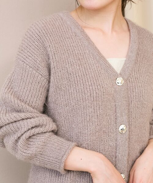 le.coeur blanc / ルクールブラン カーディガン・ボレロ | 《手洗い可能》ラメシャギーニットカーデ | 詳細20