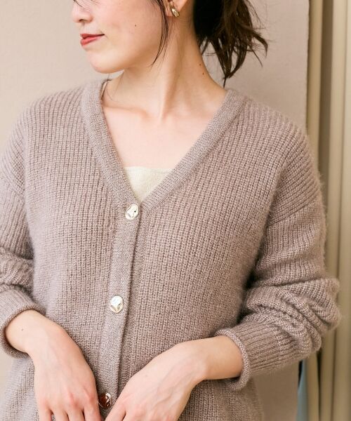 le.coeur blanc / ルクールブラン カーディガン・ボレロ | 《手洗い可能》ラメシャギーニットカーデ | 詳細21