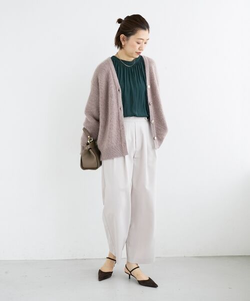 le.coeur blanc / ルクールブラン カーディガン・ボレロ | 《手洗い可能》ラメシャギーニットカーデ | 詳細28