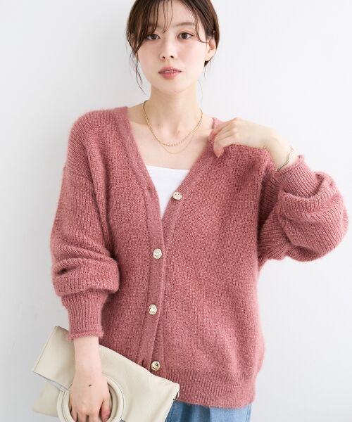 le.coeur blanc / ルクールブラン カーディガン・ボレロ | 《手洗い可能》ラメシャギーニットカーデ | 詳細30
