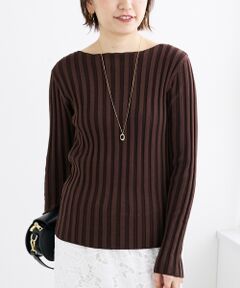 le.coeur blanc / ルクールブラン ニット・セーター | 《手洗い可能》ボートネックリブニット