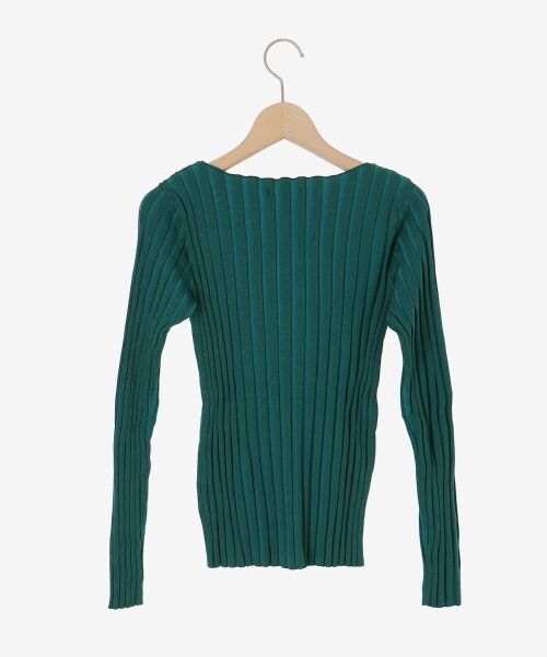 le.coeur blanc / ルクールブラン ニット・セーター | 《手洗い可能》ボートネックリブニット | 詳細23