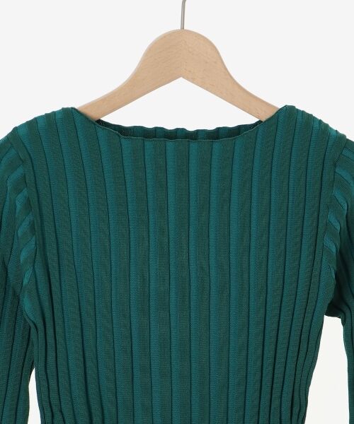 le.coeur blanc / ルクールブラン ニット・セーター | 《手洗い可能》ボートネックリブニット | 詳細24