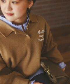 le.coeur blanc / ルクールブラン ニット・セーター | 《一部カラーWEB限定》フロッキーロゴニットポロ