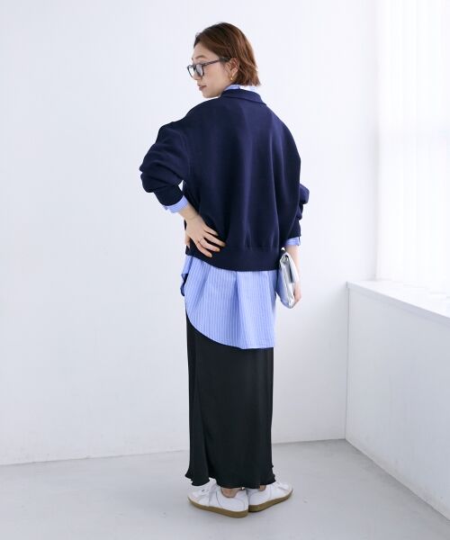 le.coeur blanc / ルクールブラン ニット・セーター | 《一部カラーWEB限定》フロッキーロゴニットポロ | 詳細22