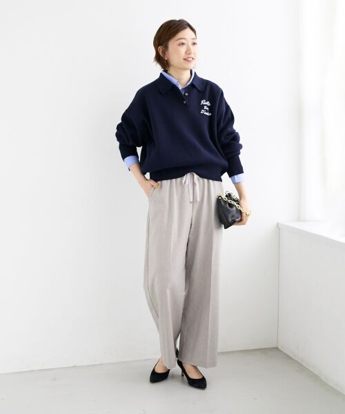 le.coeur blanc / ルクールブラン ニット・セーター | 《一部カラーWEB限定》フロッキーロゴニットポロ | 詳細25