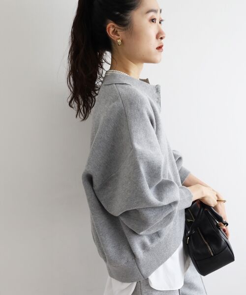 le.coeur blanc / ルクールブラン ニット・セーター | 《一部カラーWEB限定》フロッキーロゴニットポロ | 詳細28