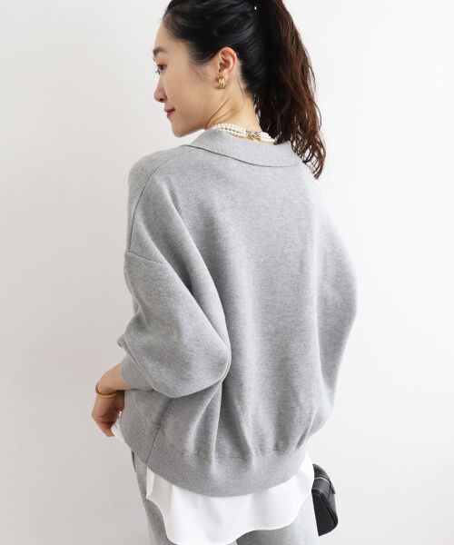 le.coeur blanc / ルクールブラン ニット・セーター | 《一部カラーWEB限定》フロッキーロゴニットポロ | 詳細29