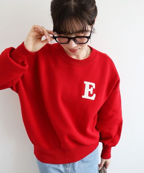 le.coeur blanc / ルクールブラン ニット・セーター | 《手洗い可能》サガラ刺繍クループルオーバー | 詳細15