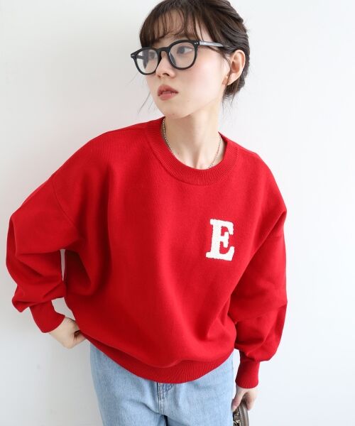 le.coeur blanc / ルクールブラン ニット・セーター | 《手洗い可能》サガラ刺繍クループルオーバー | 詳細16