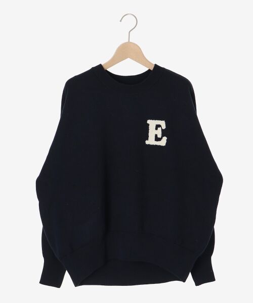 le.coeur blanc / ルクールブラン ニット・セーター | 《手洗い可能》サガラ刺繍クループルオーバー | 詳細26