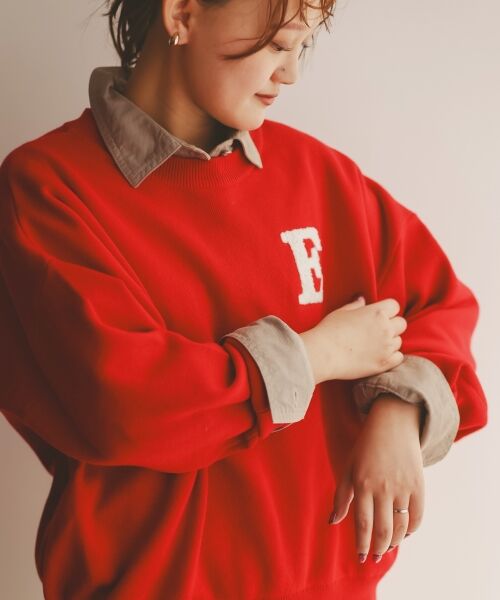 le.coeur blanc / ルクールブラン ニット・セーター | 《手洗い可能》サガラ刺繍クループルオーバー | 詳細5