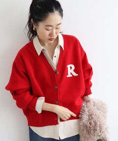 le.coeur blanc / ルクールブラン カーディガン・ボレロ | 《手洗い可能》サガラ刺繍Vカーディガン