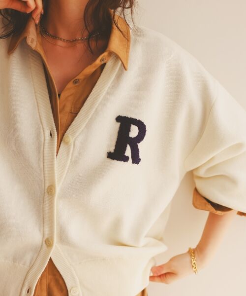 le.coeur blanc / ルクールブラン カーディガン・ボレロ | ★再入荷《手洗い可能》サガラ刺繍Vカーディガン | 詳細10