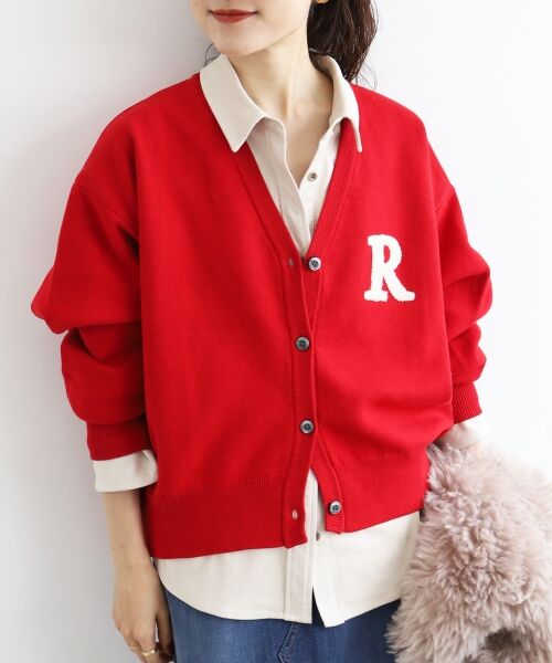 le.coeur blanc / ルクールブラン カーディガン・ボレロ | ★再入荷《手洗い可能》サガラ刺繍Vカーディガン | 詳細16