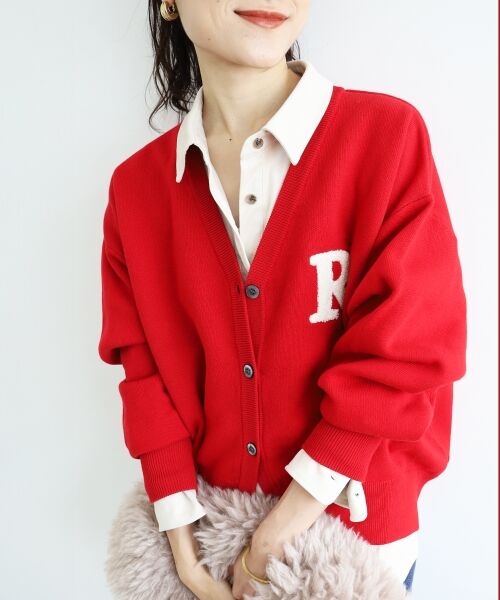 le.coeur blanc / ルクールブラン カーディガン・ボレロ | ★再入荷《手洗い可能》サガラ刺繍Vカーディガン | 詳細18