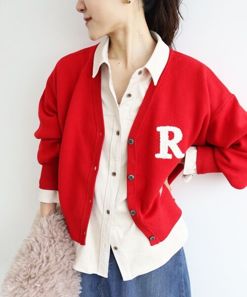 le.coeur blanc / ルクールブラン カーディガン・ボレロ | ★再入荷《手洗い可能》サガラ刺繍Vカーディガン | 詳細19