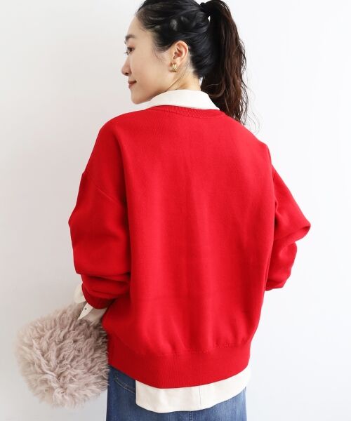 le.coeur blanc / ルクールブラン カーディガン・ボレロ | ★再入荷《手洗い可能》サガラ刺繍Vカーディガン | 詳細20