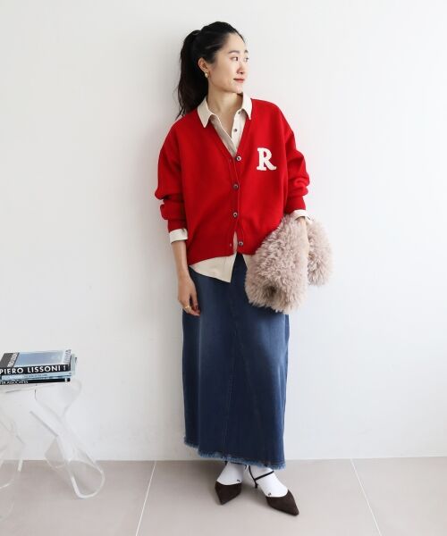 le.coeur blanc / ルクールブラン カーディガン・ボレロ | ★再入荷《手洗い可能》サガラ刺繍Vカーディガン | 詳細21