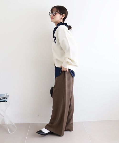 le.coeur blanc / ルクールブラン カーディガン・ボレロ | ★再入荷《手洗い可能》サガラ刺繍Vカーディガン | 詳細7