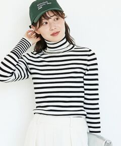 le.coeur blanc / ルクールブラン ニット・セーター | 《手洗い可能》リブタートルネックニット