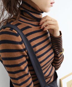 le.coeur blanc / ルクールブラン ニット・セーター | 《手洗い可能》リブタートルネックニット