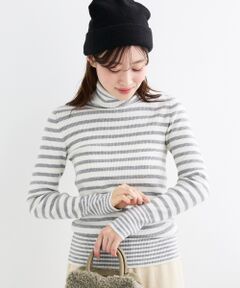 le.coeur blanc / ルクールブラン ニット・セーター | 《手洗い可能》リブタートルネックニット