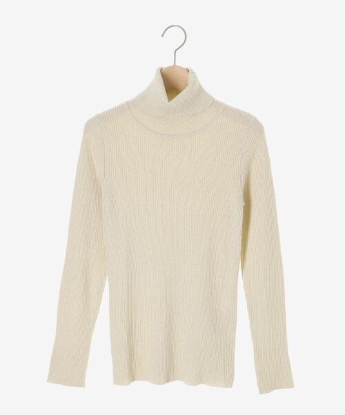 le.coeur blanc / ルクールブラン ニット・セーター | 《手洗い可能》リブタートルネックニット | 詳細1