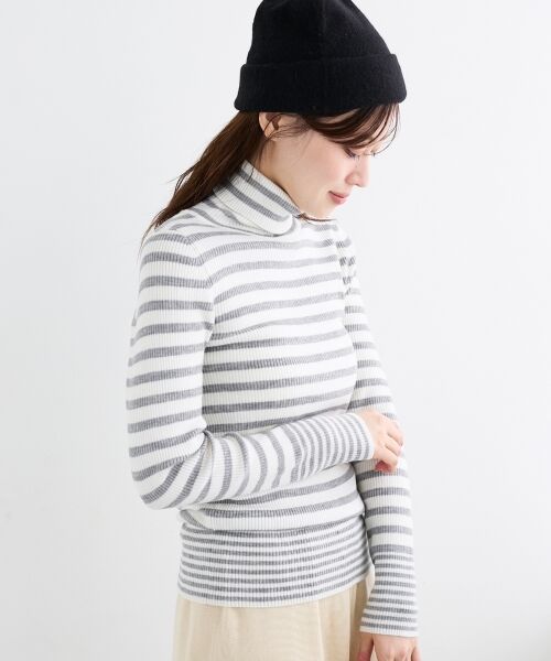 le.coeur blanc / ルクールブラン ニット・セーター | 《手洗い可能》リブタートルネックニット | 詳細15