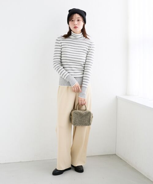 le.coeur blanc / ルクールブラン ニット・セーター | 《手洗い可能》リブタートルネックニット | 詳細16