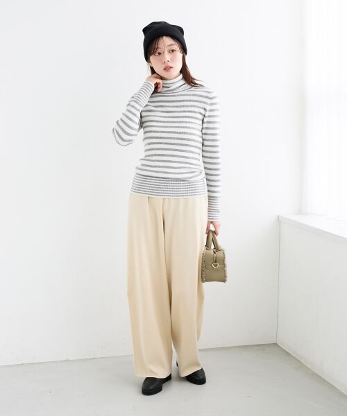 le.coeur blanc / ルクールブラン ニット・セーター | 《手洗い可能》リブタートルネックニット | 詳細17